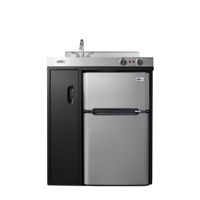 Summit Appliance All-In-One Combo Kitchens 3.2 Cubic Feet cu. ft. Mini Fridge with Freezer Kitchenette