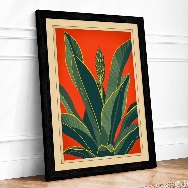Radiance Botanical - Print, A2 - 59.4 x 42.0 cm, Black