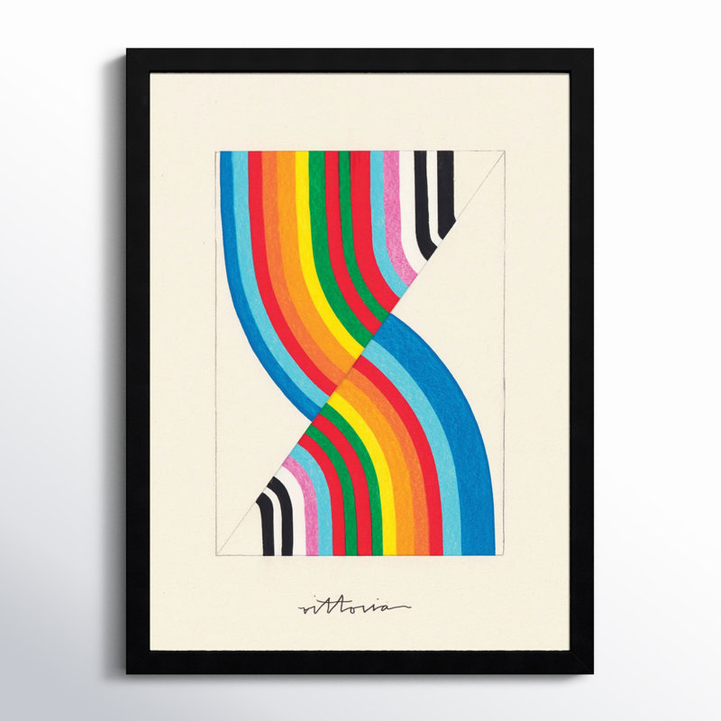 It's Always An Almost by Amber Vittoria, 16" W x 21" H x 1" D, Black Framed
