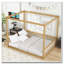 Lit en bois d'hévéa avec clôture Canopy-423327796