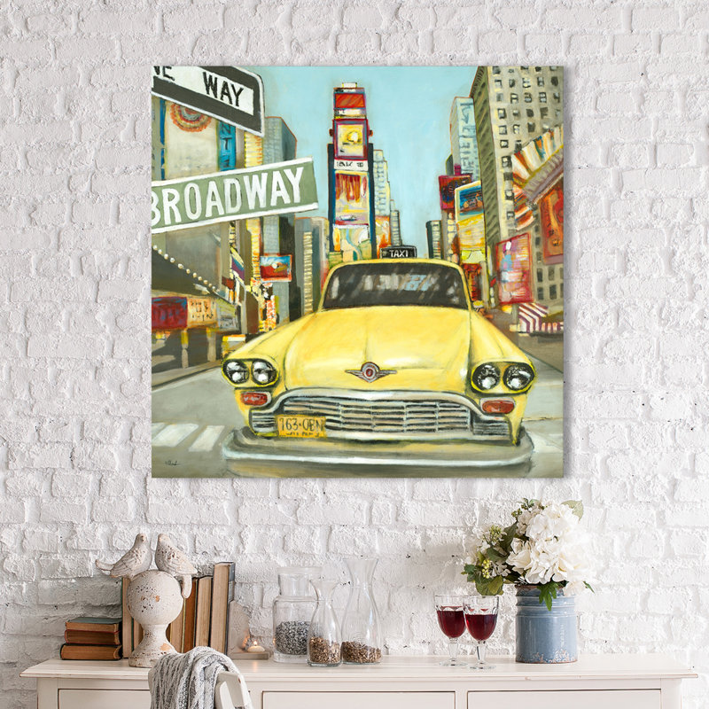 « new york », reproduction d’art sur toile tendue, H 18 po x l 18 po