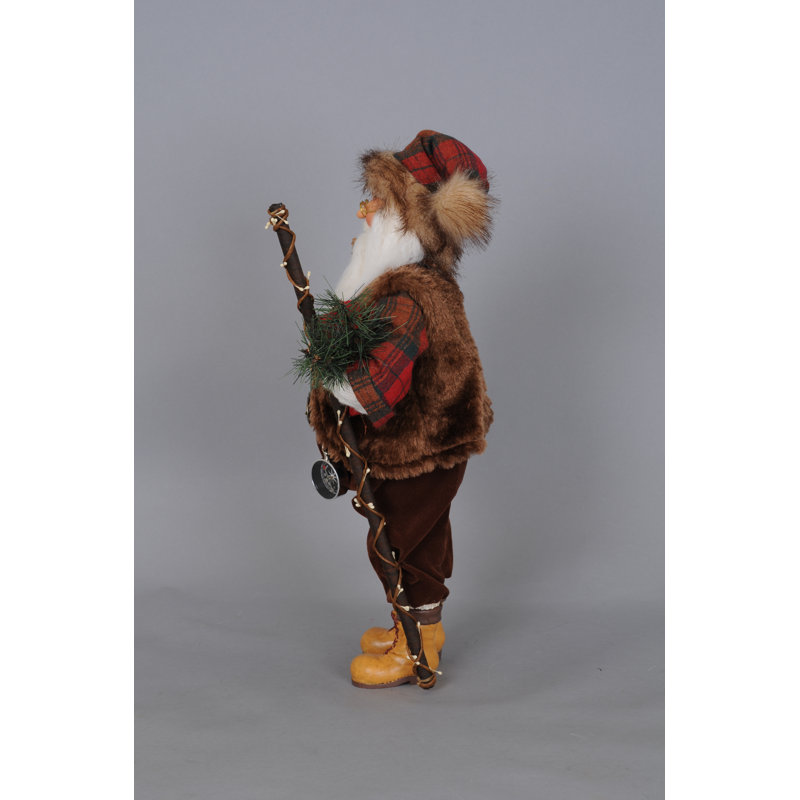 Christmas Mountaineer Santa Figurine