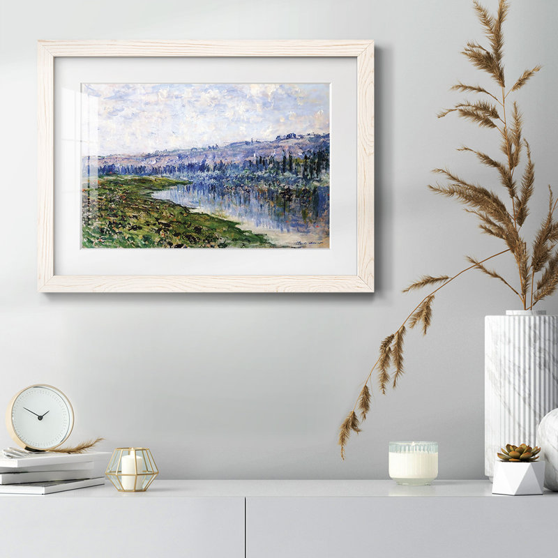 La seine et les monts Chaantèmesle, 1880, Blanc, H 14 po x l 20 po x P 1,5 po