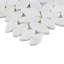 Nature 12x12 Flower Honed Carrara Marble Mosaic Tile-1370873107