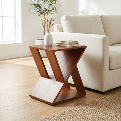 Ivy Bronx Innsbruck Richel Table or Stool in Solid Teak Wood, Indoor 16x12x17h