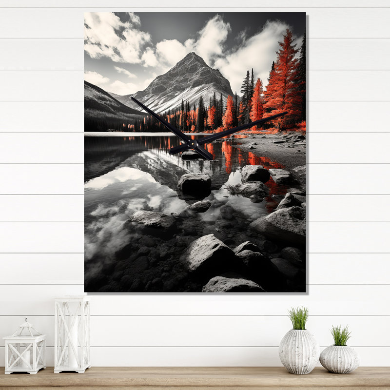 Horloge murale Canada surdimensionnée Canada I, H 40 po x l 30 po x P 1 po