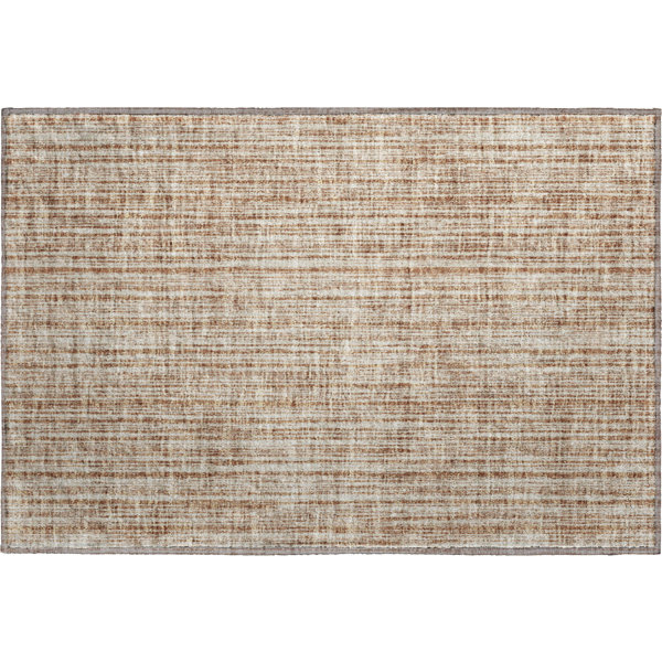 Bungalow Rose Premium Machine Washable Houtz Paprika Rug | Wayfair