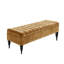 Sierra Striped Ottoman Storage Bench - Upholstered Plush Velvet Shoes Bench with Turned Wooden Legs-423831329-423831328-414291413