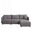 Canapé de style combiné, canapé minimaliste moderne avec coussins, canapé confortable