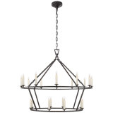 Chapman & Myers Darlana Large Two-Tiered Ring Chandelier