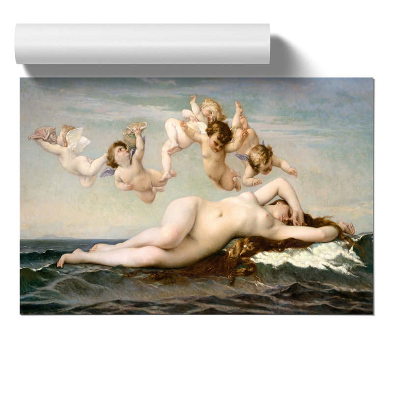 The Birth Of Venus Vol.1 by Alexandre Cabanel - No Frame Painting, 42cm H x 59cm W x 0.1cm D