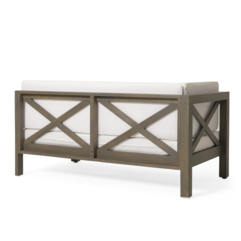X-BACK 4-PIECE SOFA SET, Gray, White