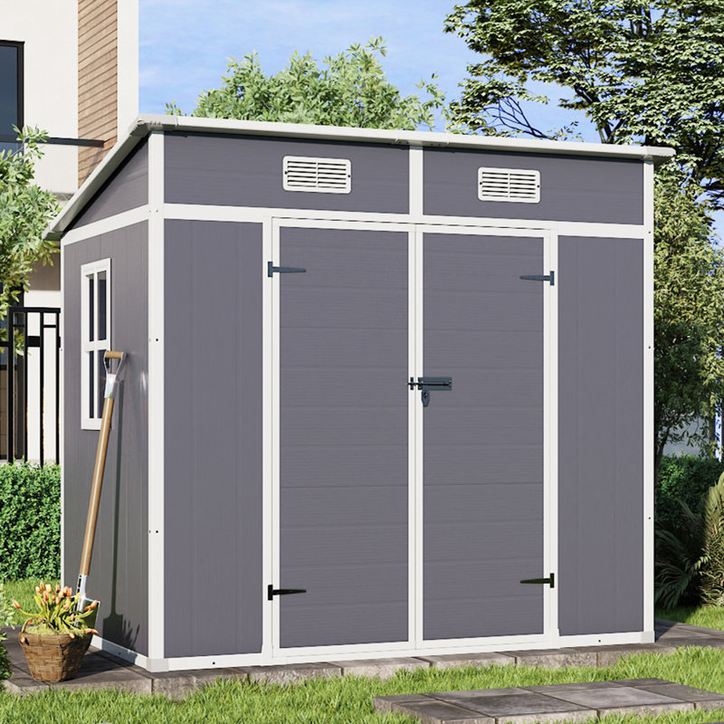 PP/Aluminum Alloy Outdoor Tool Shed
