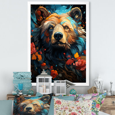 Pop Art, impression d'ours grizzly - 106913
