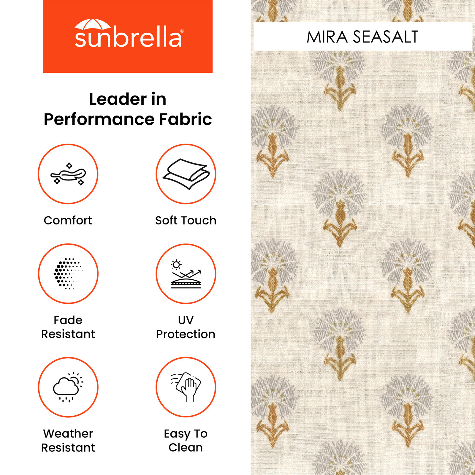 Amala Outdoor/Indoor Throw Pillow, Mira Seasalt