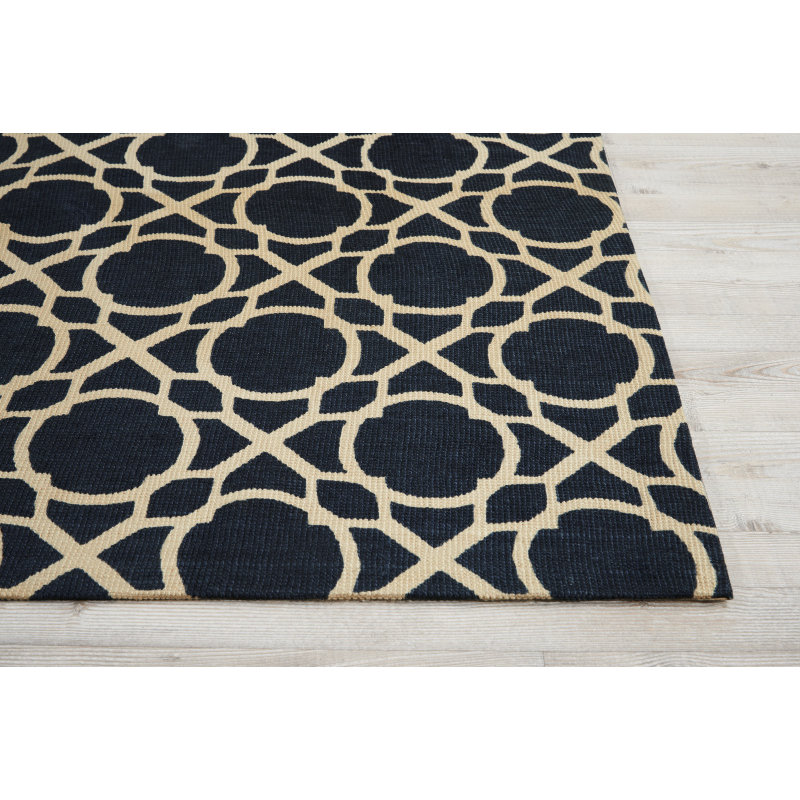 Tapis noir Winegar, Rectangle 2 pi 6 po x 4 pi