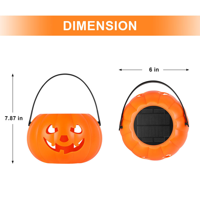 Lanternes solaires d'Halloween citrouille
