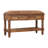 Leather Spindle Bench