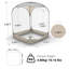 Pop up Sports Tent, 50x50 in Clear Bubble Tent for 1 Person, Waterproof Outdoor Pod with Floor Mat & Top Cover, Garden Igloo Dome Tents Camping Shelter for Events Fishing Cheering