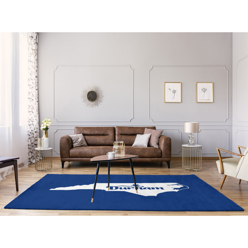 Tapis en poly-caroline des sports north caroline, Rectangle 5 pi x 7 pi