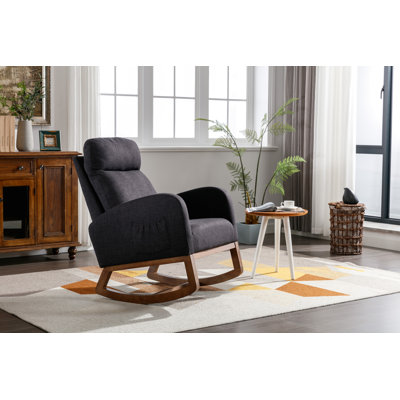 Chaise de chambre de bébé à bascule avec dossier haut pour le salon