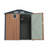 6X8ft Outdoor Steel Storage Shed, Lockable Doors, Compact Metal Tool Shed For Garden, Backyard, Patio, Utility, And Bike Storage,Yellow-119307002