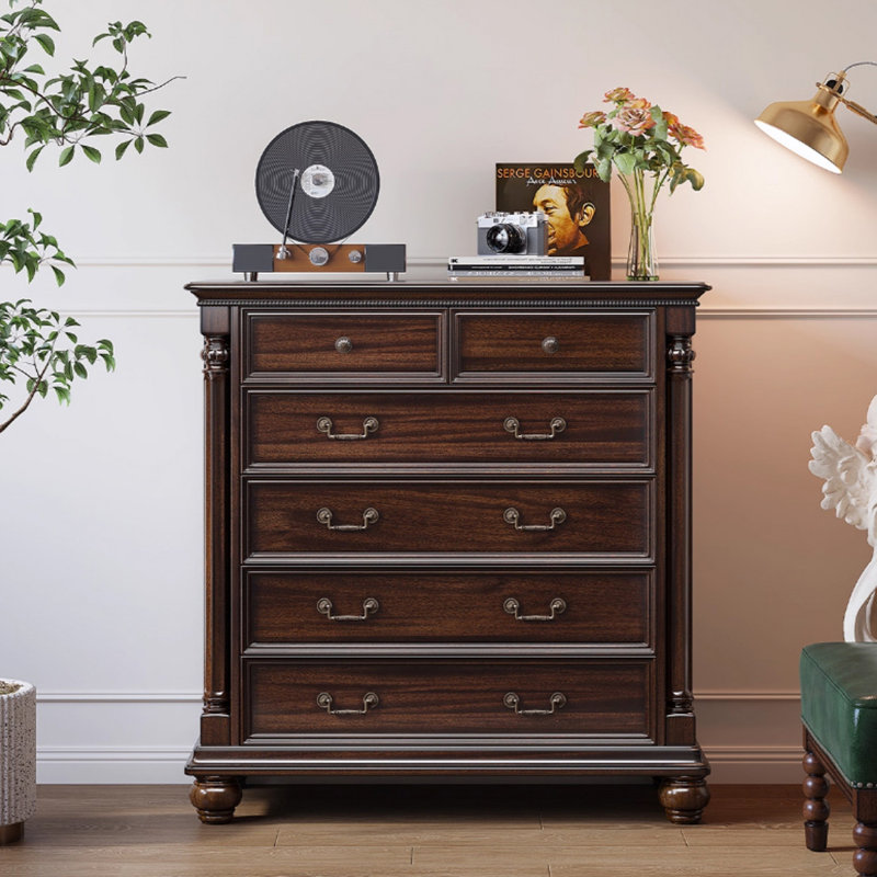 Armoire d'appoint en bois manufacturé noyer foncé