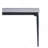 Glossy Rock Table With Black Legs,Sintered Stone Dining Table,Family Dining Table For 6-8 People