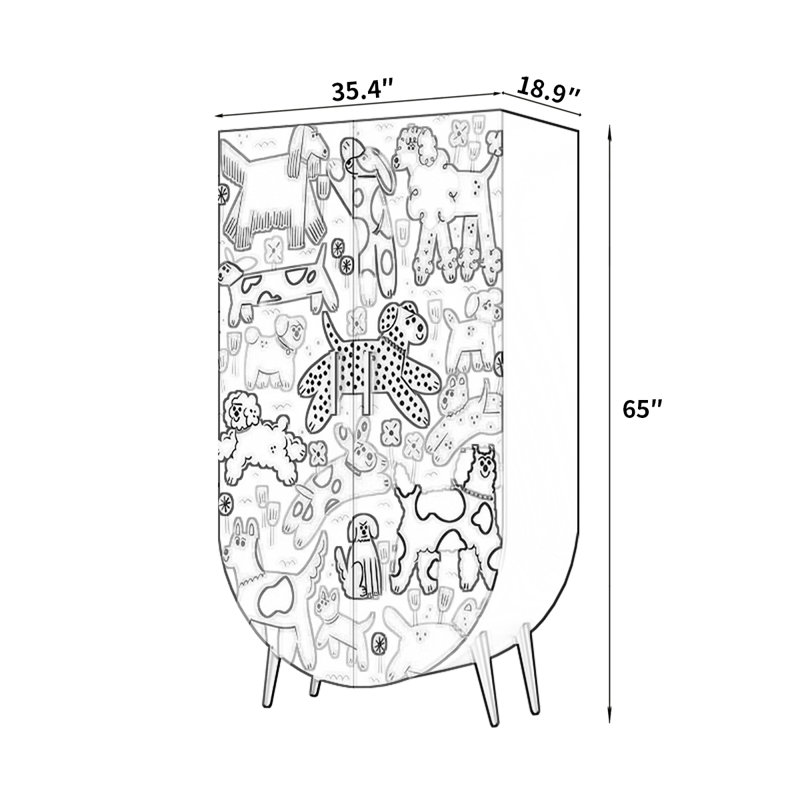 Garde-robe de chambre à coucher de style français