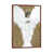 Toile avec cadre en bois brun classique