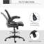 Chaise de dessinateur avec siège réglable, noir, soutien lombaire, chaise haute en filet peu encombrante, siège et repose-pieds, capacité de charge de 264 lb, finition noire