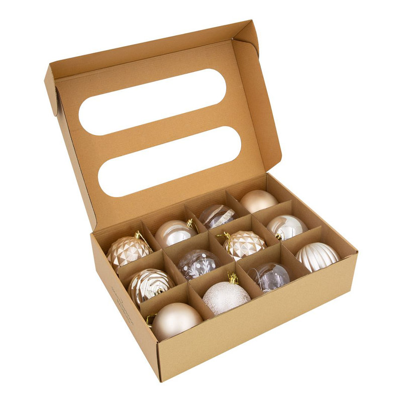 10cm Solid Colour Shatterproof Bauble, Gold