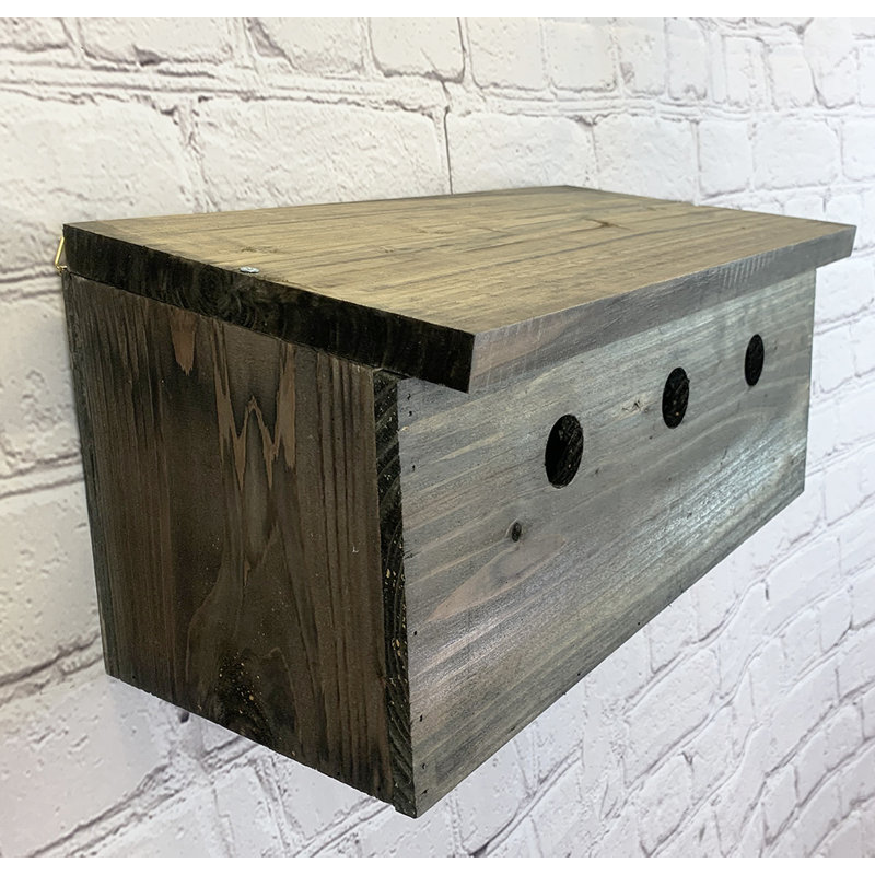 Sparrow Colony Terrace Wooden Mounted Bird House
