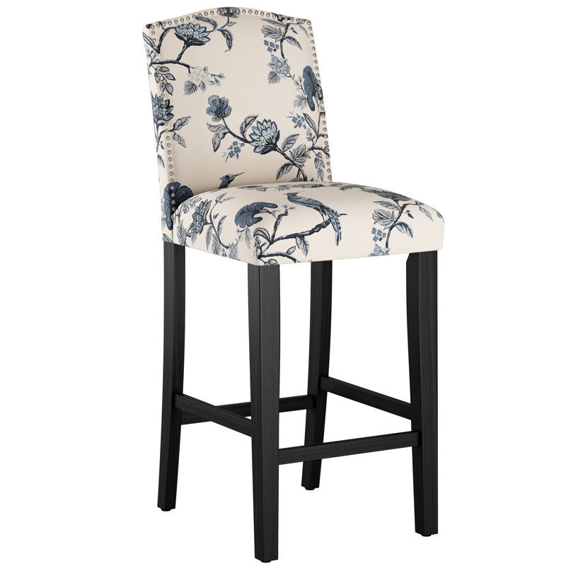 Tabouret de bar et de comptoir Delbreco, Tabouret de bar (siège d'une hauteur de 31 po), Espresso, Indigo Shaana