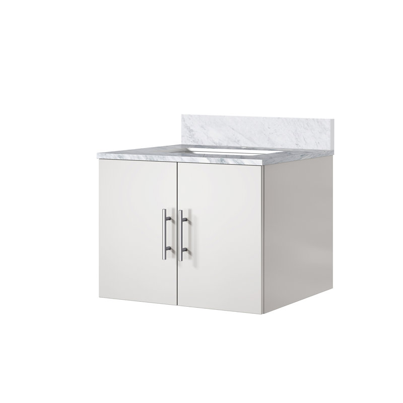 Bath Vanity, with Carrara Marble Top (NO SINK)