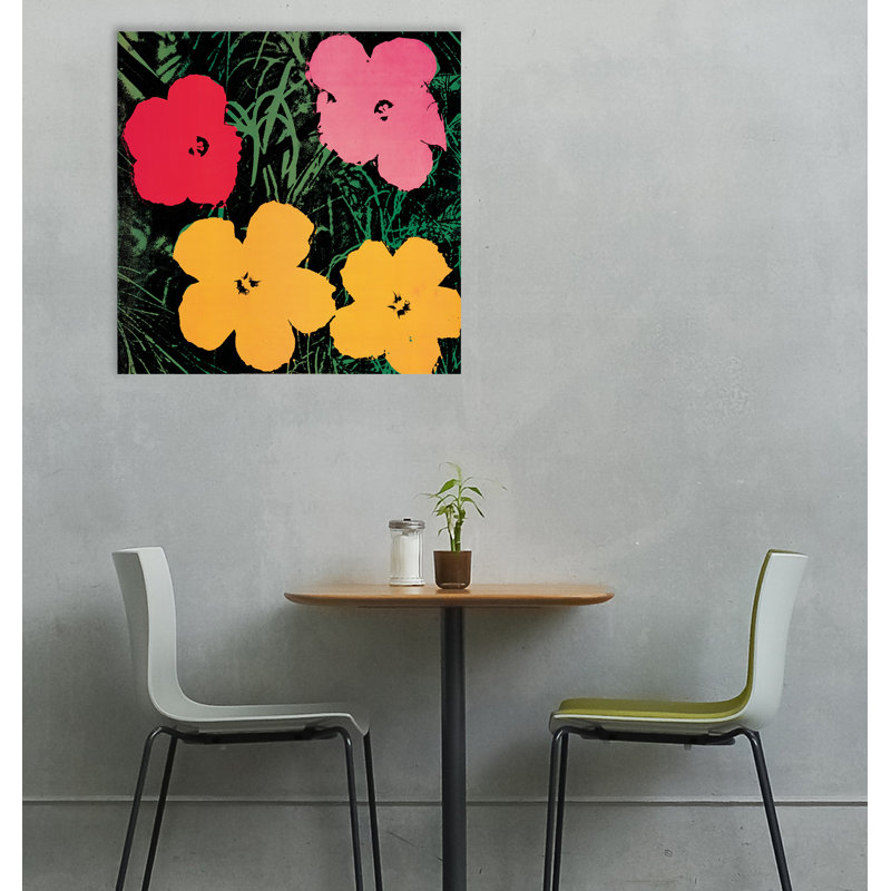 Andy Warhol - No Frame Print on Wood, 96cm H x 96cm W x 1.8cm D