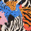 Papier peint abstrait à imprimé animalier