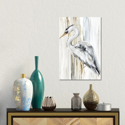 River Heron II - Giclée sur toile tendue avec châssis