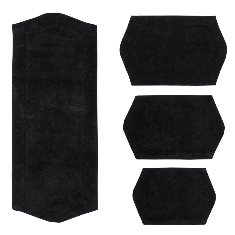 Tapis pour salle de bain Morissette, Noir