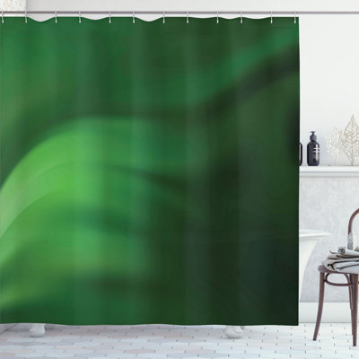 Bele Abstract Shower Curtain with Hooks Included