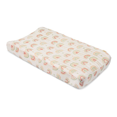 Parker Quilted Change Pad Cover (rainbow)