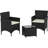 Ferrie Rattan 2 - Person Seating Group with Cushions-68314464