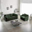 Ensemble de canapé 3 pièces avec coussins d'accoudoirs et coussins décoratifs, ensemble de canapé comprenant 2 pièces de fauteuil avec accoudoirs et un canapé à 2 places, ensemble de canapé décontracté pour le salon