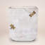 Arctic Fracture Planter ~ A bold fusion of modern geometry and organic imperfection, this boxy planter, crafted from 100% reclaimed wood, features a luminous whitewashed finish and brass butterfly joints, turning natural cracks into sculptural art.