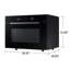Samsung 1.2 cu. ft. Countertop Microwave with Power Convection in Black Glass