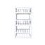 Lit simple superposé simple en bois d'hévéa blanc détachable avec échelles et barrières de sécurité pour chambre à coucher, taille triple, fabriquée en-1943912228