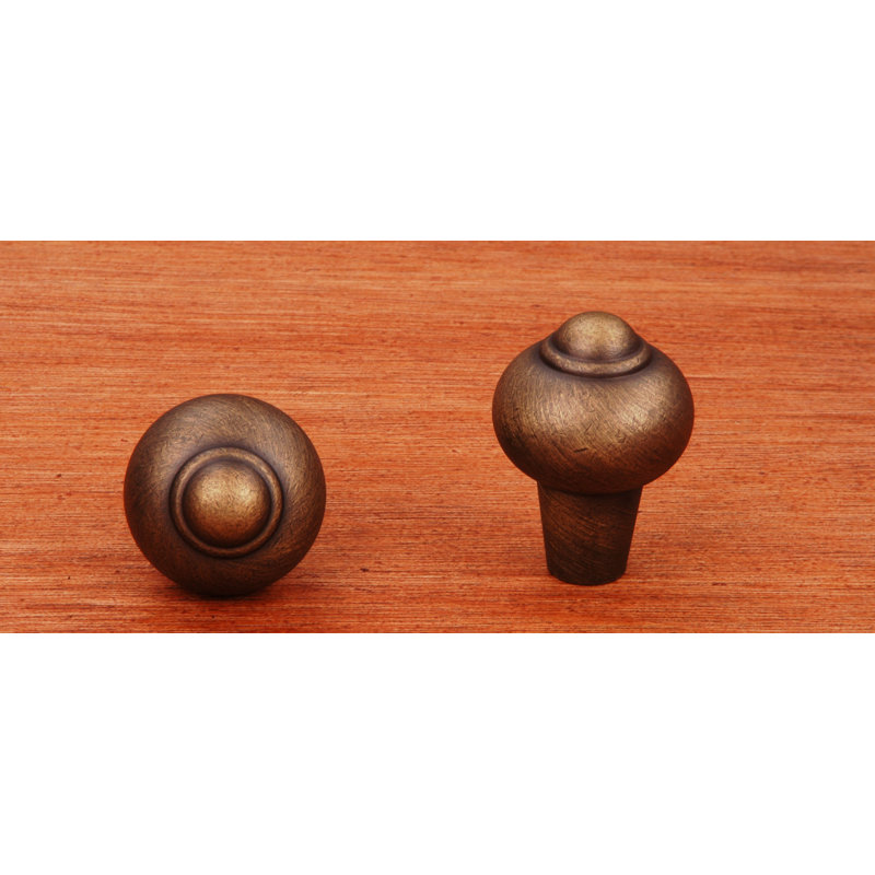 CK Series 1" Diameter Round Knob, Antique English
