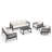 Townsend 5 - Piece Sofa Seating Group with Sunbrella Cushions-529620643