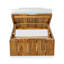 Chaise longue d'extérieur en acacia Teri