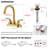 Centerset 2-handle Bathroom Faucet with Drain Assembly-55809706